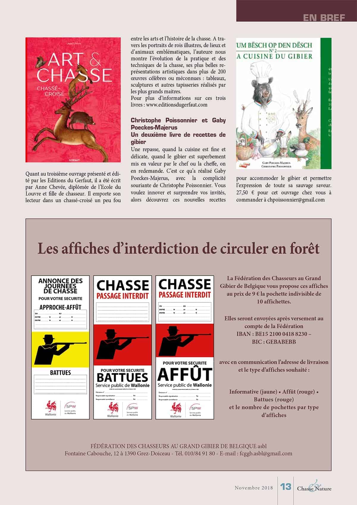 livres chasse 