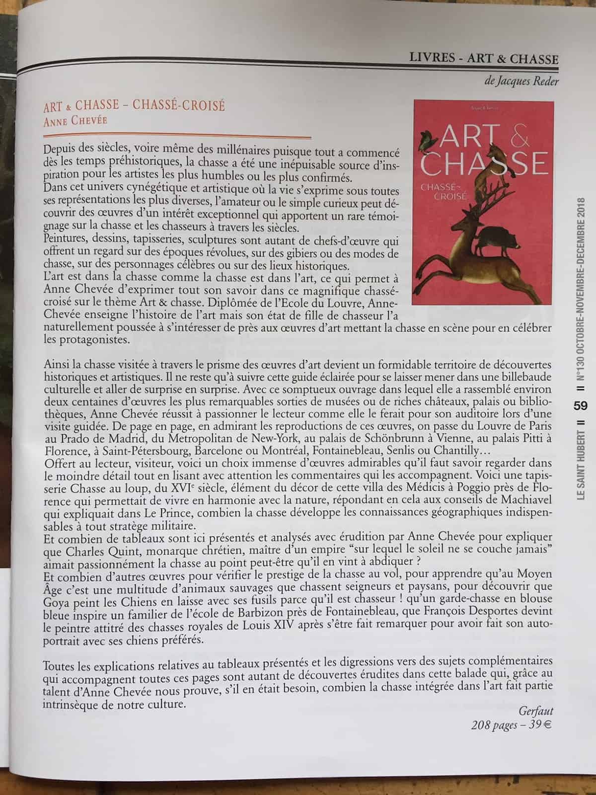 art et chasse saint hubert dec 2018