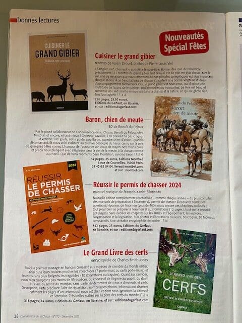 Revue de presse Connaissance de la chasse