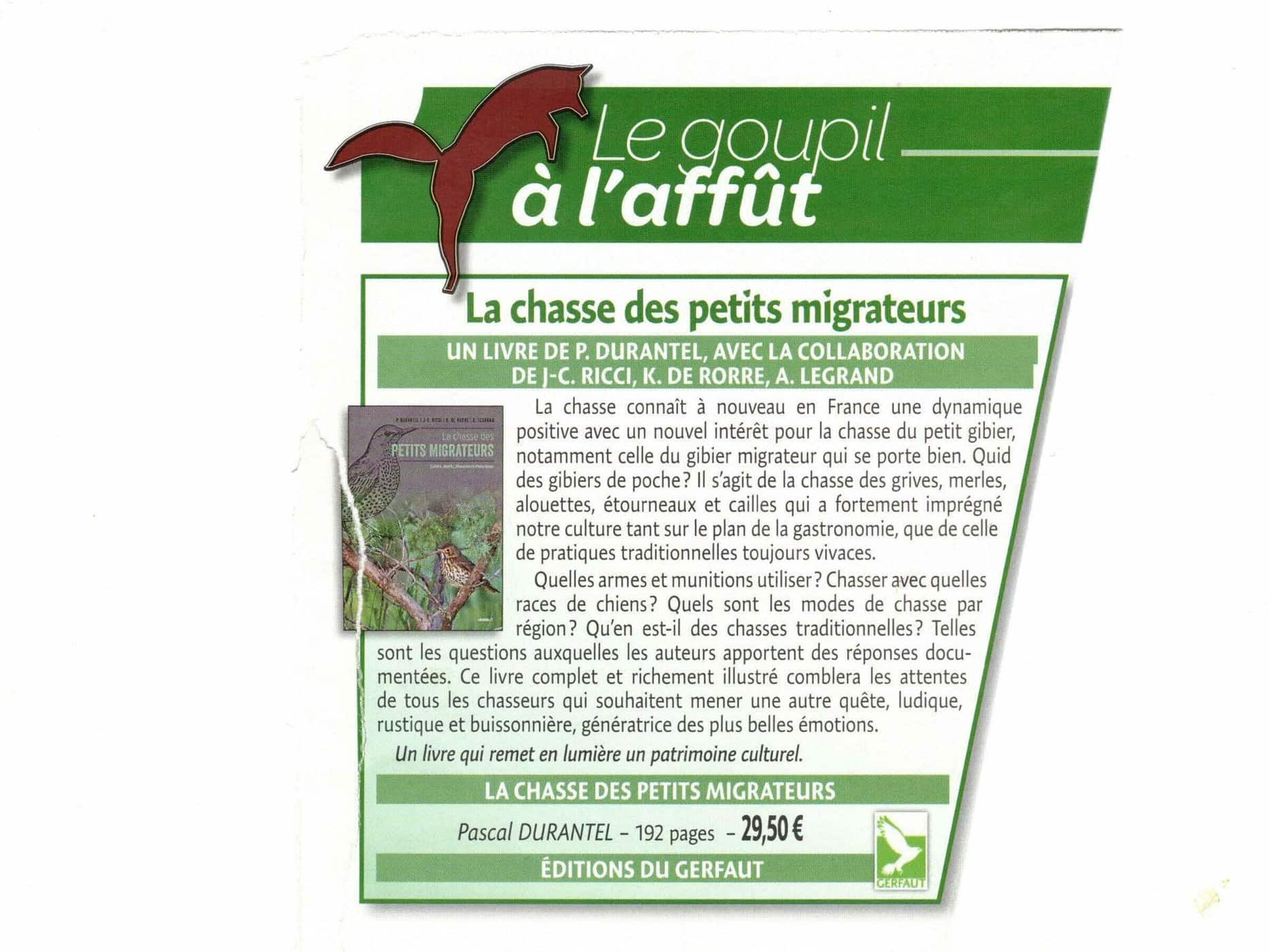Journal des piégeurs décembre 2024