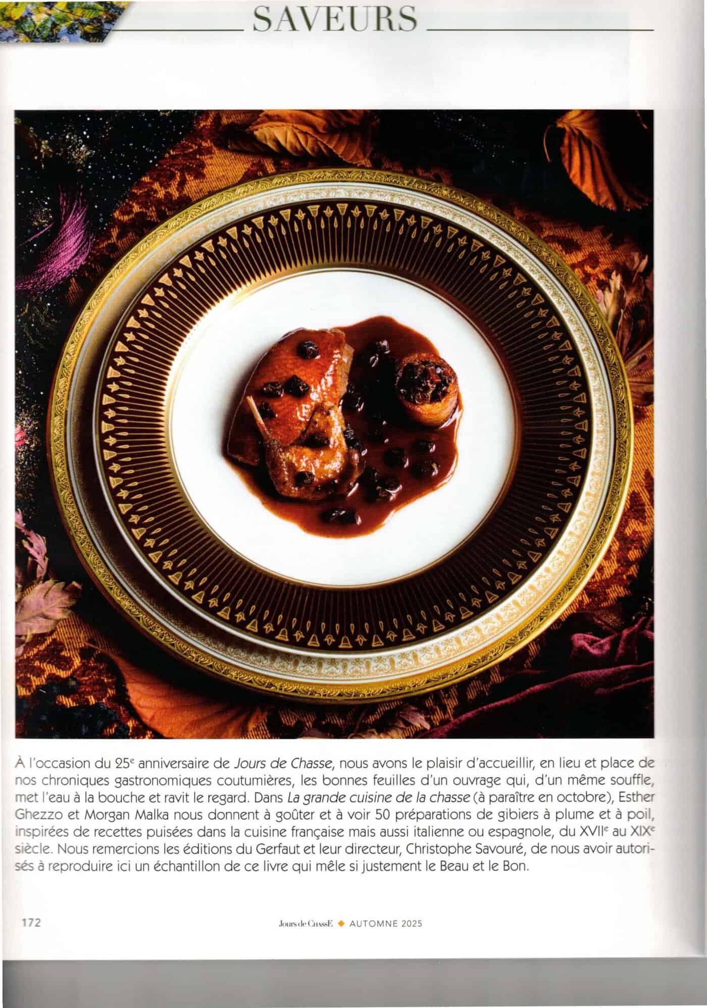 La grande cuisine de la chasse