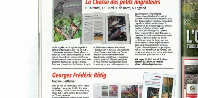 Recension Connaissance de la chasse octobre 2025