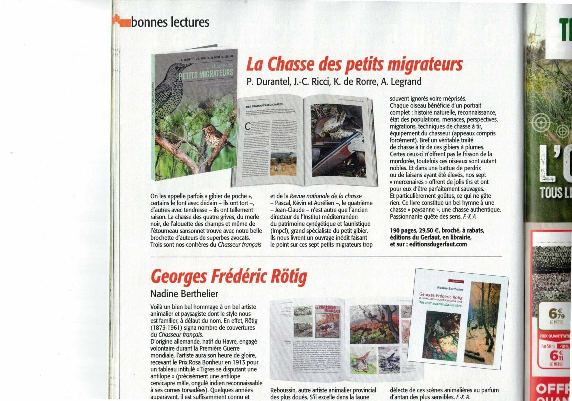 Recension Connaissance de la chasse octobre 2025