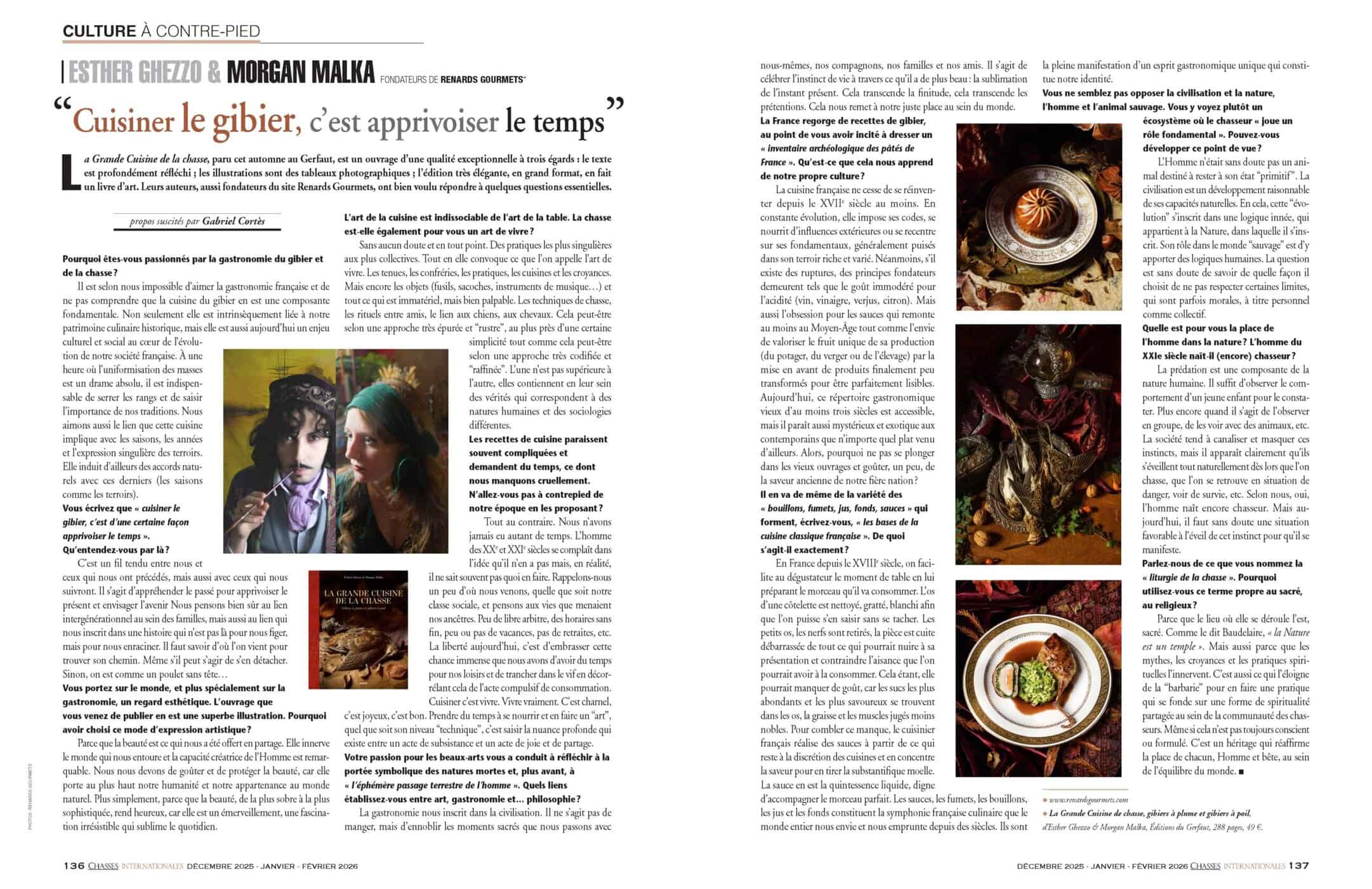 Chasses internationales dec janv fev 2026