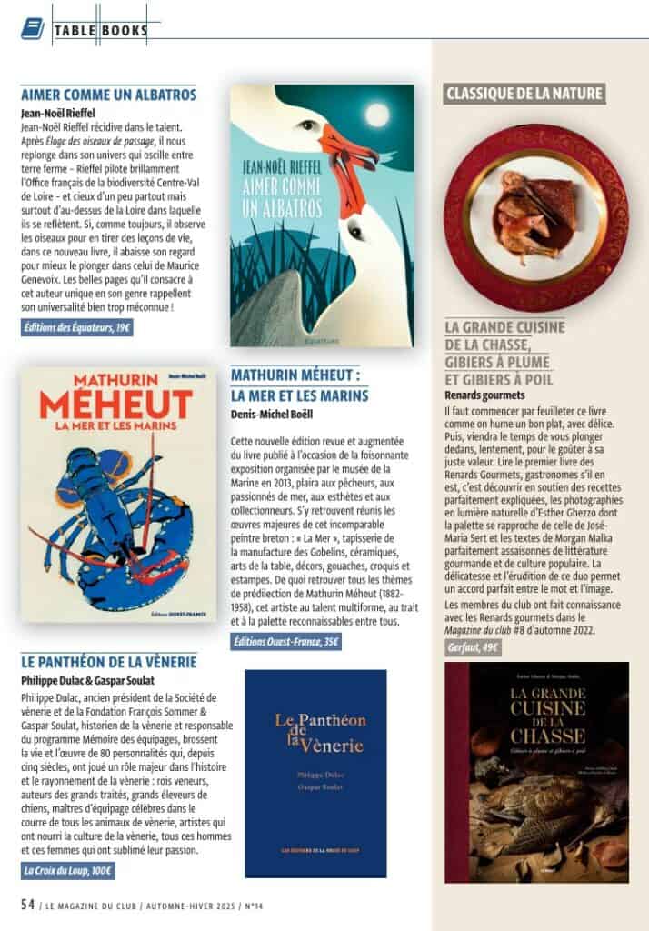 Magazine du club de la Chasse dec 2026 CuisineGrandeChasse